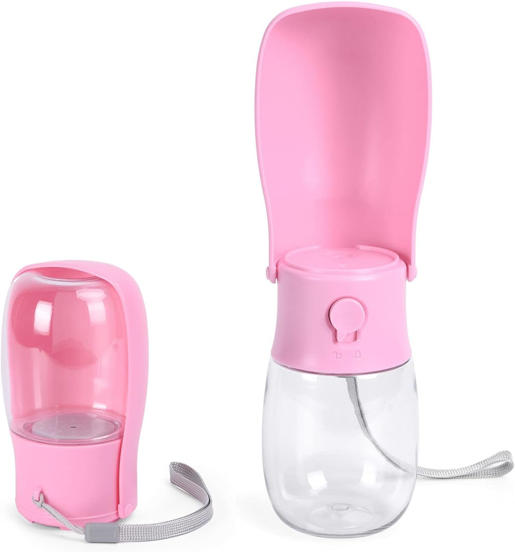 Dog Water Bottle, 10-19Oz Dishwasher Washable Dog Water Bowl Dispenser, Pet Water Bottle, Portable Leak Proof Bottles for Travel, Walking, Dog Travel Water Bottle