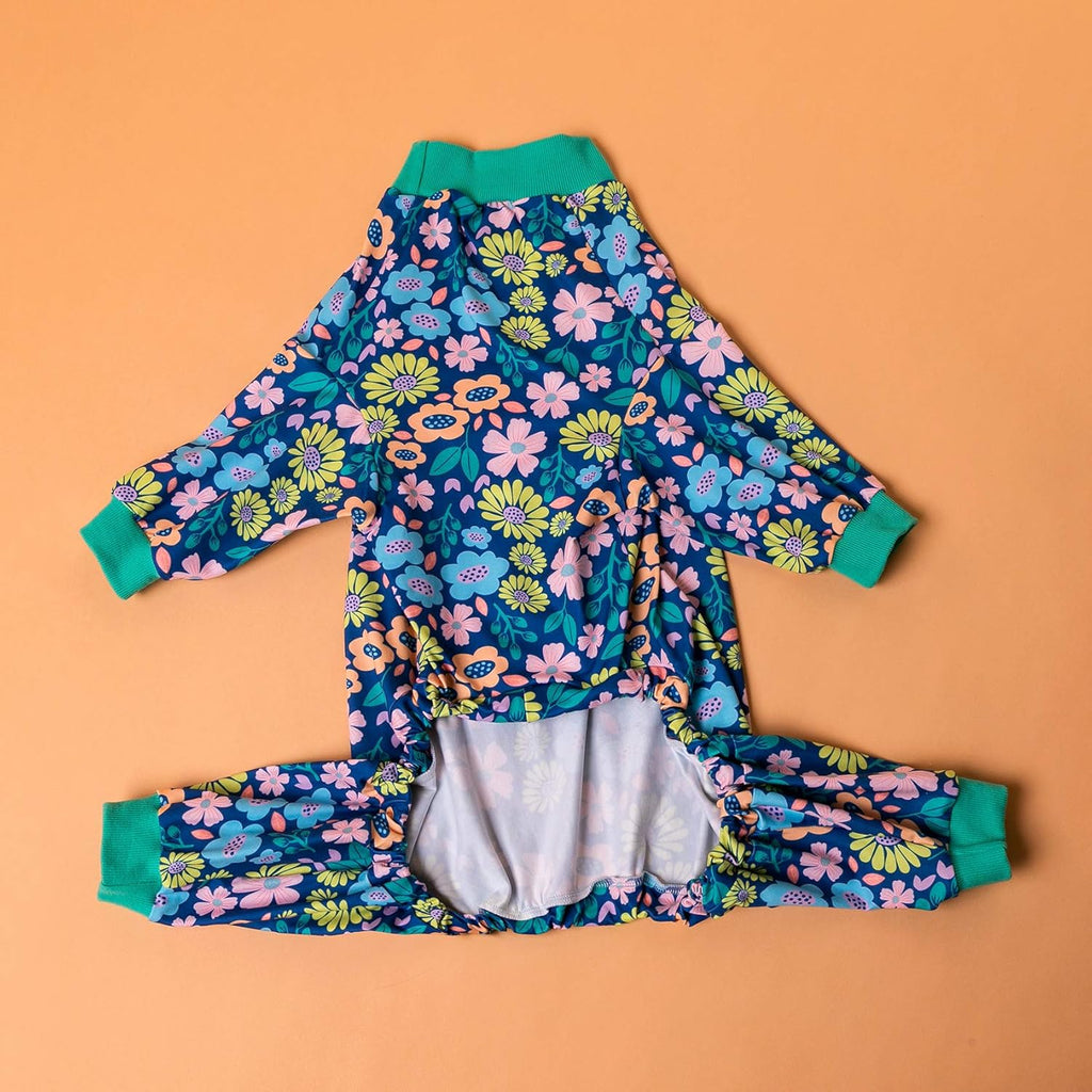 Onsie for Dog after Surgery Big Dogs, Big Dog Clothes, Post Surgery Onesie, Lightweight Fabric Pitbull Dog Pullover Pajamas, Puppy Pajamas, Pitbull Clothes, Blue Green L