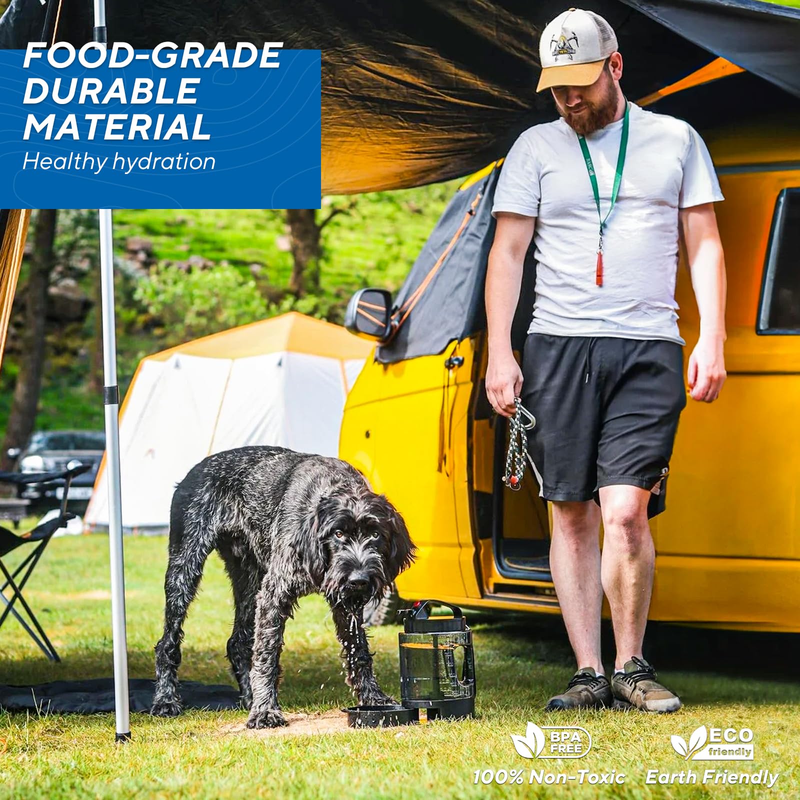 Large Dog Travel Water Bowl Dispenser-4